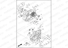 CRANKCASE AND GEARCASE