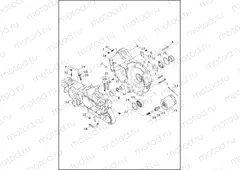 CRANKCASE AND GEARCASE