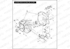 CRANKCASE & ENGINE OIL FILTER - TWIN CAM 88â¢