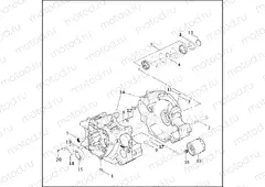 CRANKCASE & ENGINE OIL FILTER - Twin Cam 88Bâ¢