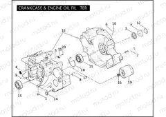 CRANKCASE & ENGINE OIL FILTER -TWIN CAM 88Bâ¢