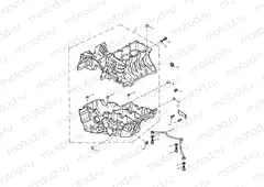 Crankcase & Fittings > Eng No 228630