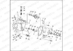 CRANKCASE - GEAR SIDE (2 OF 2)