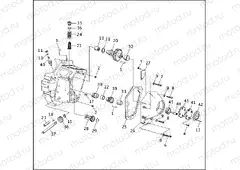 CRANKCASE - GEAR SIDE (2 OF 3)