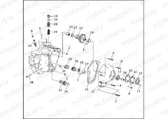 CRANKCASE - GEAR SIDE