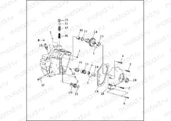 CRANKCASE - GEAR SIDE