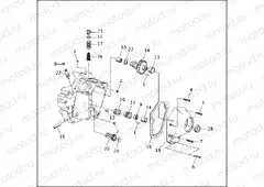 CRANKCASE - GEAR SIDE