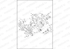 CRANKCASE & GEARCASE - 883L/N/R, 1200C/CA/CB/CP/V/X (2 OF 2)