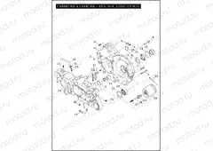 CRANKCASE & GEARCASE - 883L/N/R, 1200C/CP/N/V/X