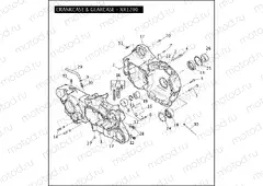 CRANKCASE & GEARCASE - XR1200