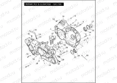 CRANKCASE & GEARCASE - XR1200