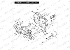 CRANKCASE & GEARCASE - XR1200/X