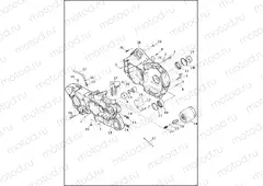 CRANKCASE & GEARCASE - XR1200X