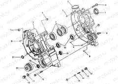 CRANKCASE Magnum 4X4 W968144 and Swedish Magnum 4X4 S968144 (4936053605C014) | CRANKCASE Magnum 4X4 W968144 and Swedish Magnum 4X4 S968144 (4936053605C014)