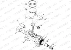 CRANKSHAFT and PISTON (300) XPRESS 300 W969530 (4935923592D003) | CRANKSHAFT and PISTON (300) XPRESS 300 W969530 (4935923592D003)