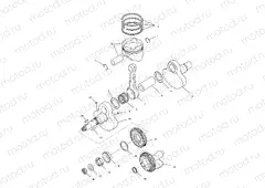 CRANKSHAFT and PISTON - A00CH33AC (4959905990D005) | CRANKSHAFT and PISTON - A00CH33AC (4959905990D005)