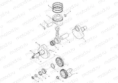 CRANKSHAFT and PISTON - A01CD50AA (4964196419D006) | CRANKSHAFT and PISTON - A01CD50AA (4964196419D006)
