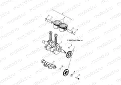 CRANKSHAFT and PISTON - A05MH68AP (4999609960D13) | CRANKSHAFT and PISTON - A05MH68AP (4999609960D13)