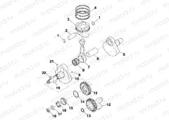 CRANKSHAFT and PISTON - A99CH45CA (4949154915D009) | CRANKSHAFT and PISTON - A99CH45CA (4949154915D009)