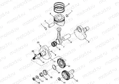 CRANKSHAFT and PISTON - A99CH50AC (4952455245d009) | CRANKSHAFT and PISTON - A99CH50AC (4952455245d009)