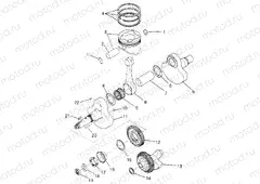 CRANKSHAFT and PISTON Magnum 2X4 W967544 (4936033603C010) | CRANKSHAFT and PISTON Magnum 2X4 W967544 (4936033603C010)