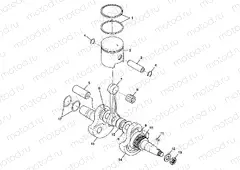 CRANKSHAFT and PISTON Trail Blazer W98BA25C (4945464546C008) | CRANKSHAFT and PISTON Trail Blazer W98BA25C (4945464546C008)