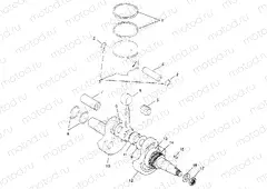 CRANKSHAFT and PISTON Trail Boss W968527 (4935883588C008) | CRANKSHAFT and PISTON Trail Boss W968527 (4935883588C008)