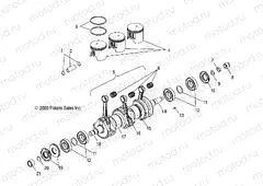 CRANKSHAFT and PISTON - W045303CA/IA (4990539053C02) | CRANKSHAFT and PISTON - W045303CA/IA (4990539053C02)
