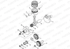 CRANKSHAFT and PISTON - W98AE50A (4946394639d012) | CRANKSHAFT and PISTON - W98AE50A (4946394639d012)