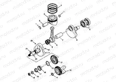 CRANKSHAFT and PISTON - W98BC50A (4944994499d004) | CRANKSHAFT and PISTON - W98BC50A (4944994499d004)