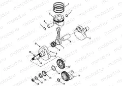 CRANKSHAFT and PISTON - W98CH50A (4945714571d007) | CRANKSHAFT and PISTON - W98CH50A (4945714571d007)