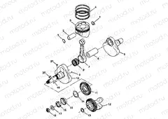 CRANKSHAFT and PISTON - W98CH50A(C)(D)(E)(F) (4950135013d010) | CRANKSHAFT and PISTON - W98CH50A(C)(D)(E)(F) (4950135013d010)