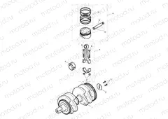 Crankshaft, Connecting Rods & Pi