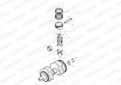 Crankshaft, Connecting Rods & Pi