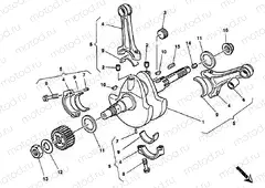 CRANKSHAFT » ENGINE CASE