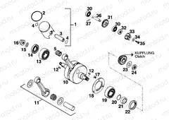 CRANKSHAFT, PISTON