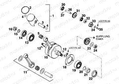 CRANKSHAFT, PISTON