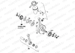 CRANKSHAFT, PISTON