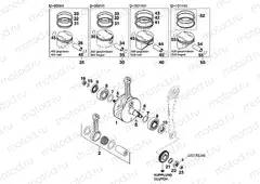 CRANKSHAFT, PISTON