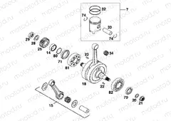 CRANKSHAFT, PISTON