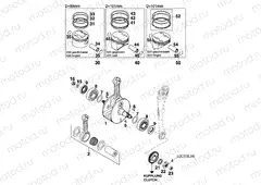 CRANKSHAFT, PISTON