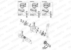 CRANKSHAFT, PISTON