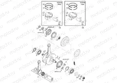 CRANKSHAFT, PISTON