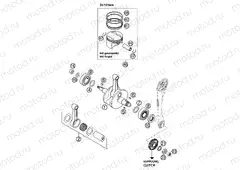 CRANKSHAFT, PISTON