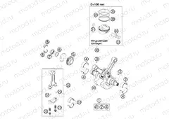 CRANKSHAFT, PISTON
