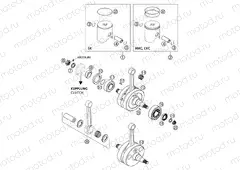 CRANKSHAFT, PISTON