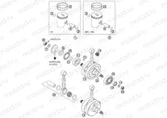 CRANKSHAFT, PISTON