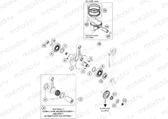 CRANKSHAFT, PISTON