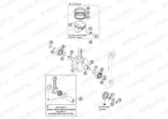CRANKSHAFT, PISTON