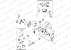 CRANKSHAFT, PISTON